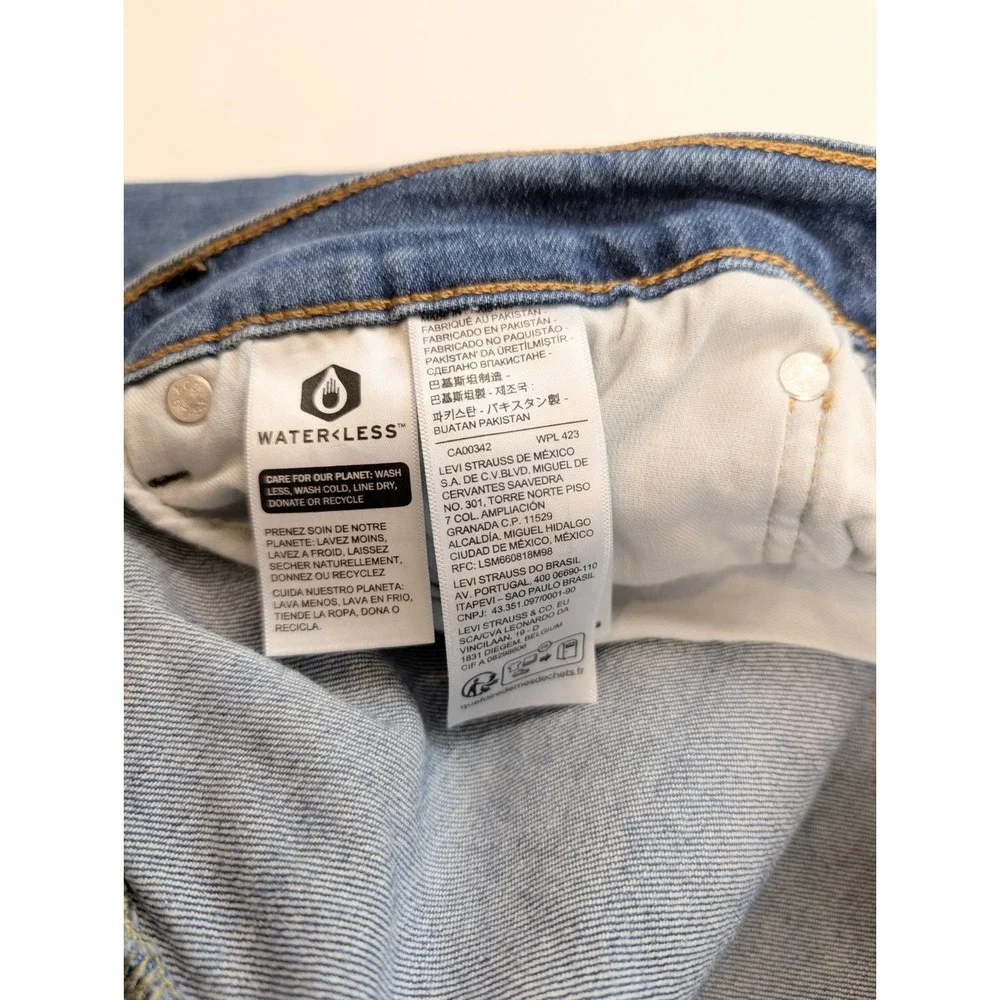 Levi's 505‎ Regular Fit Light Blue Wash Straight Leg Denim Jeans Mens Size 38x30